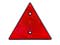 Dreiecksreflektor 155*136 rot